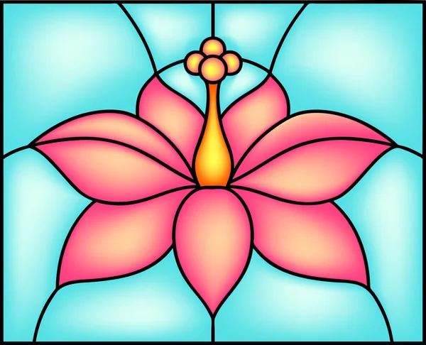 Hibiscus çiçek simgesi — Stok Vektör