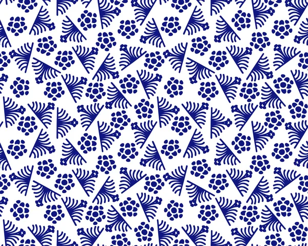 Formes abstraites bleu fond sans couture — Image vectorielle