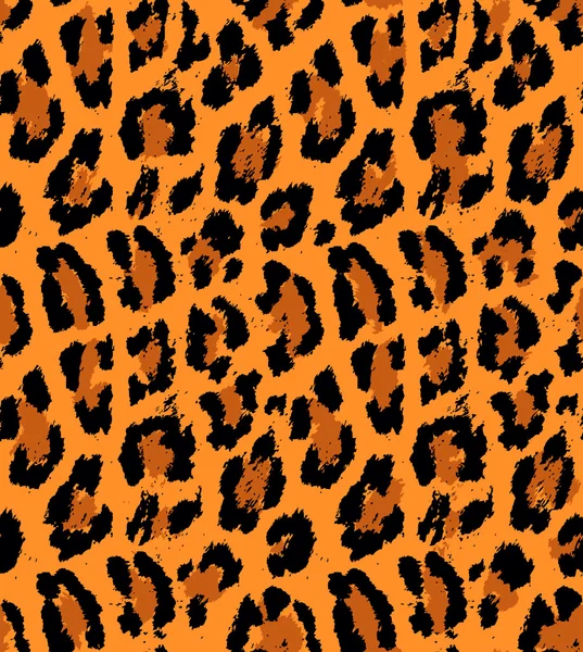 Leopard, gepard hud seamless mönster — Stock vektor