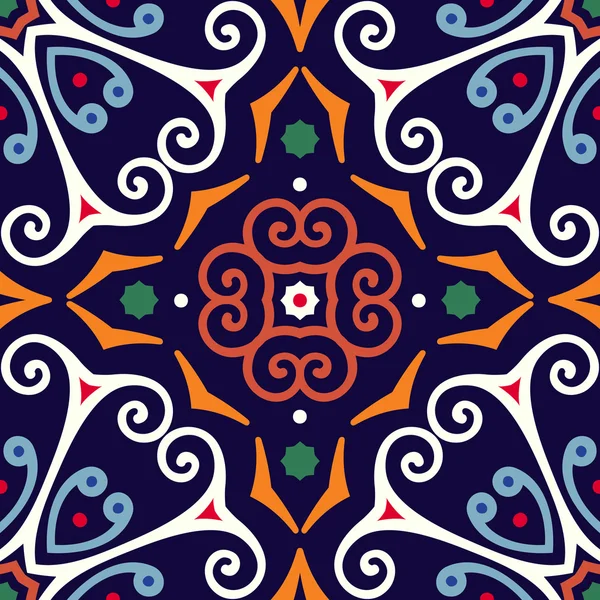 装飾的な東洋の花の背景 — ストックベクタ