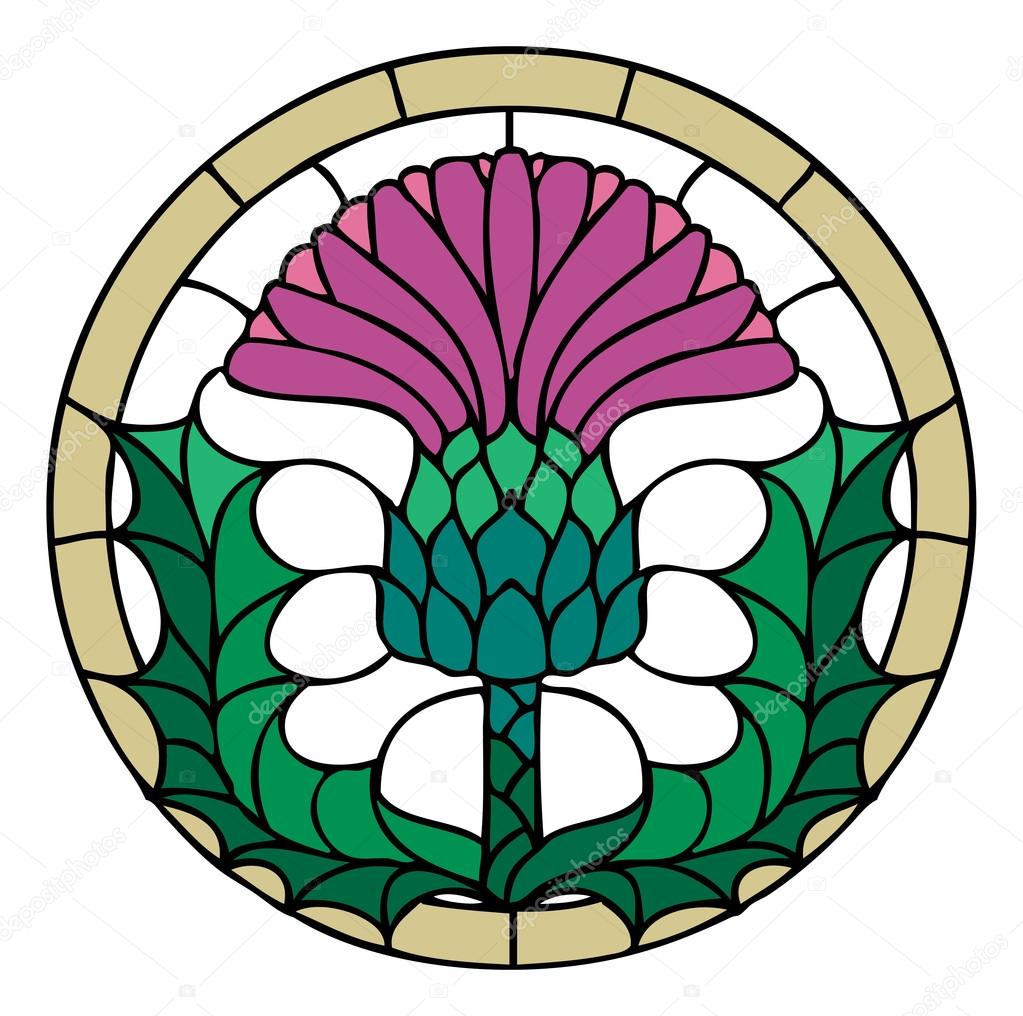 thistle flower symbol