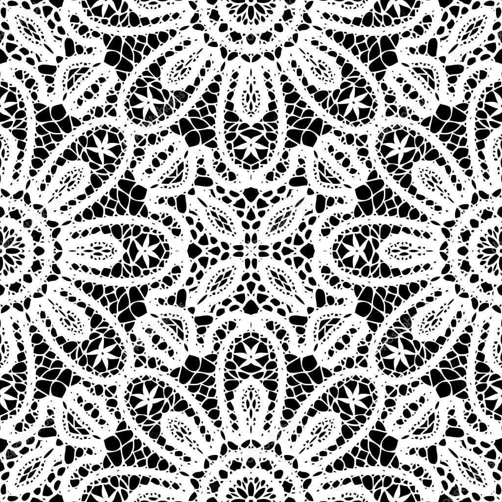 Lace pattern, seamless background