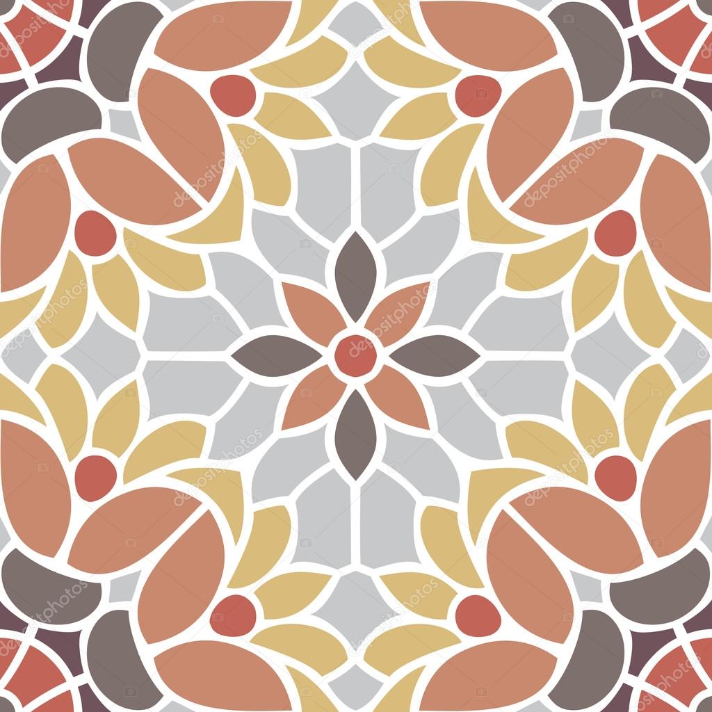 Flowers, multicolor seamless pattern