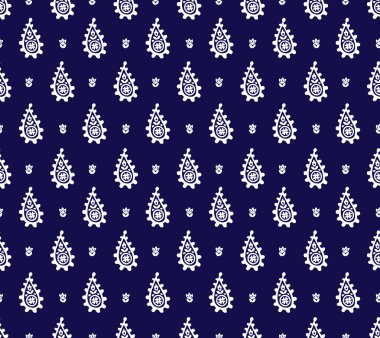 Hint soyut çiçek desenli