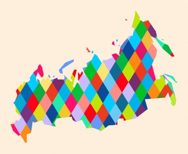 geometrik Rus harita