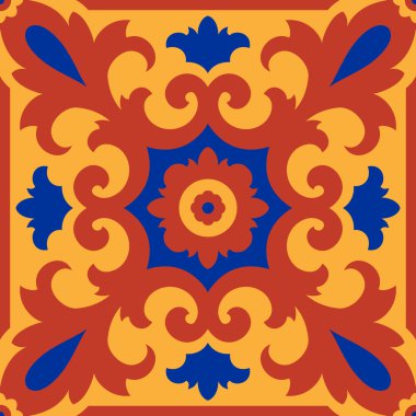 Oryantal geleneksel çiçek süsleme