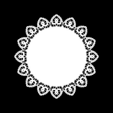 dantel yuvarlak süsleme arka plan