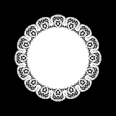 dantel yuvarlak süsleme arka plan