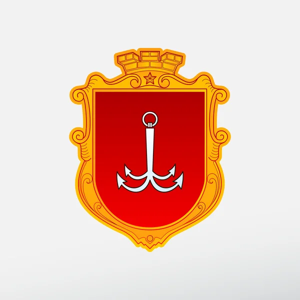 Escudo de la ciudad de Odessa — Archivo Imágenes Vectoriales