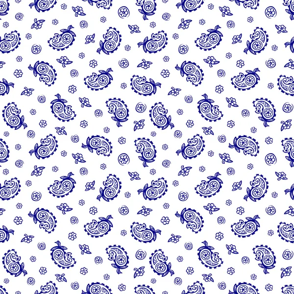 Indio patrón floral abstracto — Vector de stock