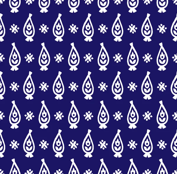 Modèle floral abstrait indien — Image vectorielle