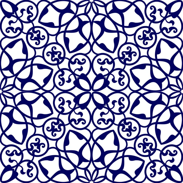 Ornement oriental floral traditionnel — Image vectorielle