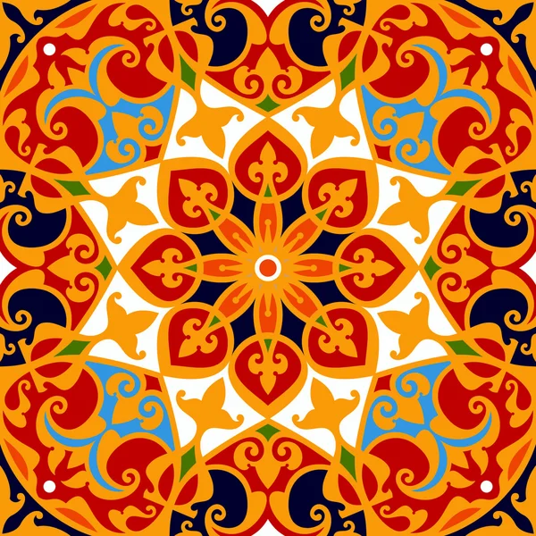 Ornamento floral tradicional oriental — Archivo Imágenes Vectoriales