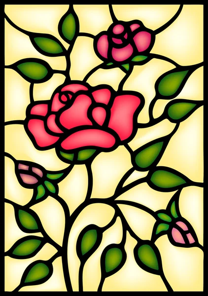 Rose rouge fond — Image vectorielle