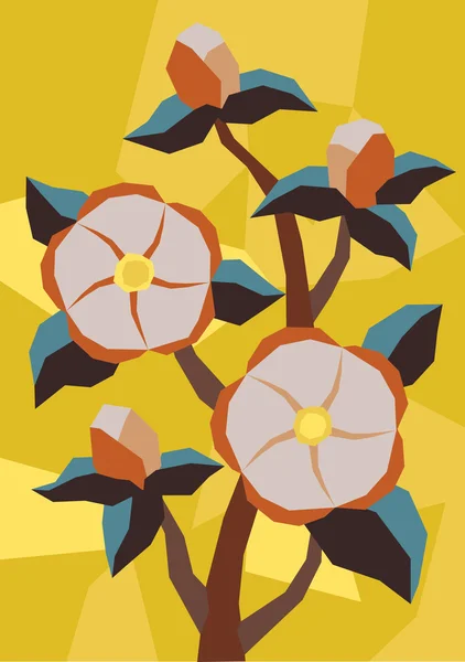 Kersenbloesem, sakura bloemen — Stockvector