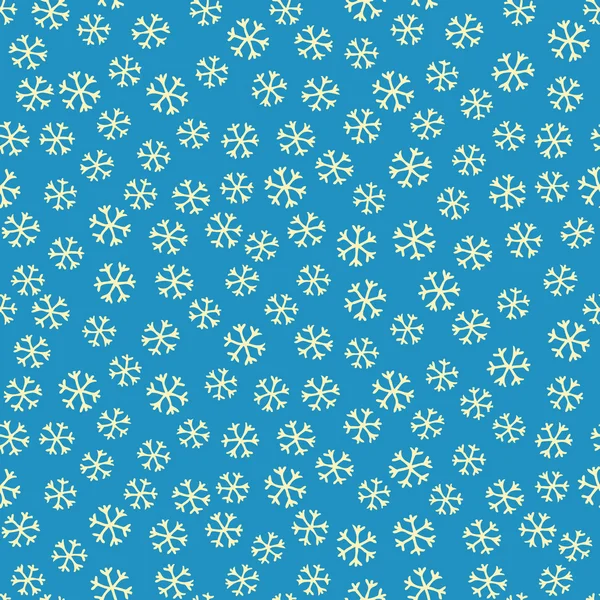 Copos de nieve patrón sin costuras, fondo — Vector de stock