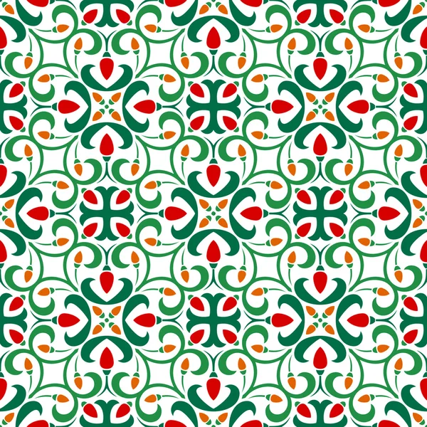 Ornamento de fresa patrón sin costuras — Vector de stock