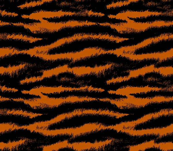 Tiger hud seamless mönster — Stock vektor