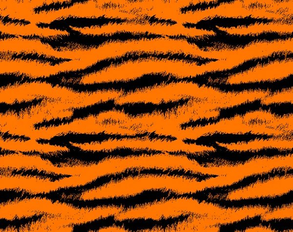 Tiger skin seamless pattern — Stock Vector