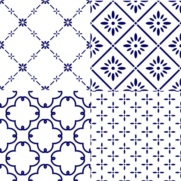 Ensemble de motifs décoratifs japonais — Image vectorielle