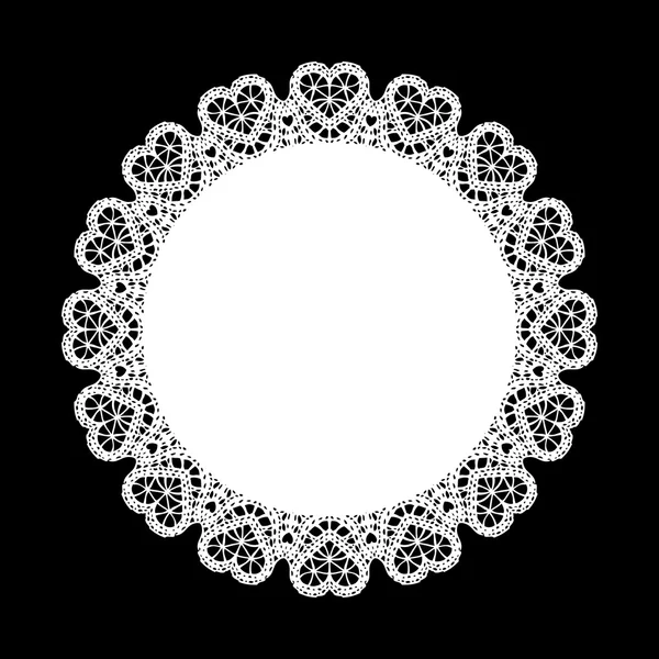 Lace doily tattoo Lace Doily Frame Doodle Vector Illustration Design
