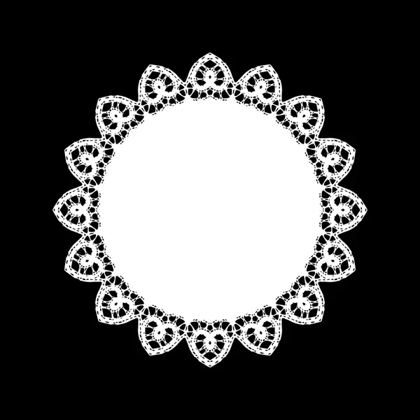 Lace doily tattoo Lace Doily Frame Doodle Vector Illustration Design