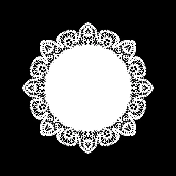 Lace doily tattoo Lace Doily Frame Doodle Vector Illustration Design