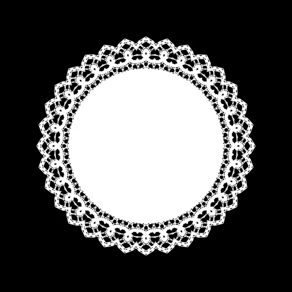Кружева круглый орнамент фон — стоковый вектор