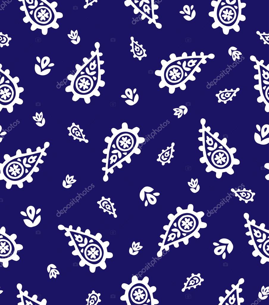 Indian abstract floral pattern