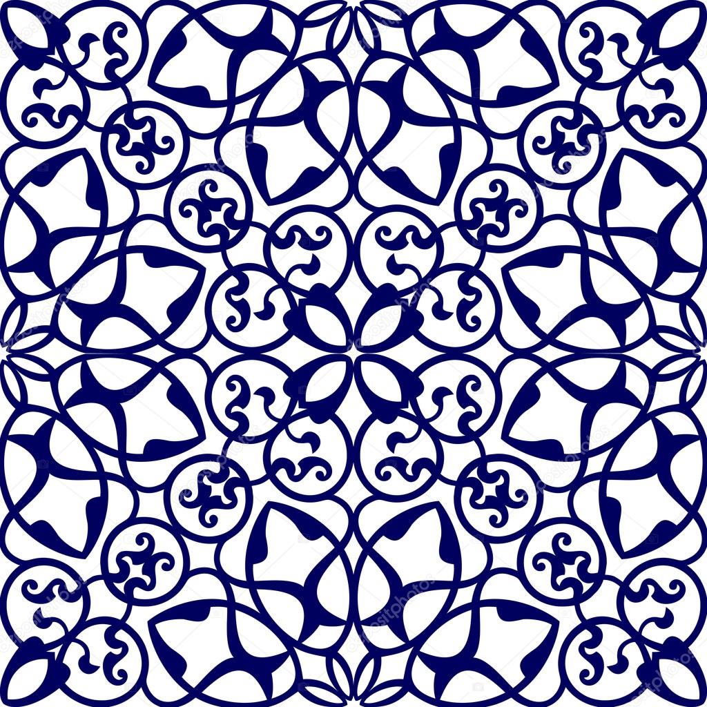 traditional floral oriental ornament