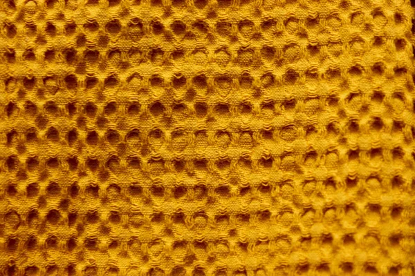 Fond de mise au point douce de texture tissu orange — Photo