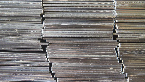 Bir Atölyede Bir Paket Çelik Levha — Stok fotoğraf