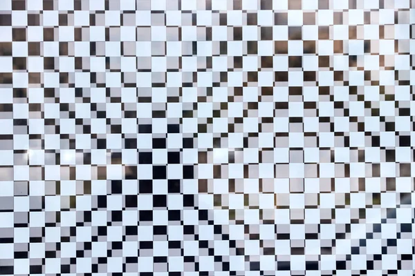 Геометричне повторне прикраса квадратної форми вітрини магазину — стокове фото