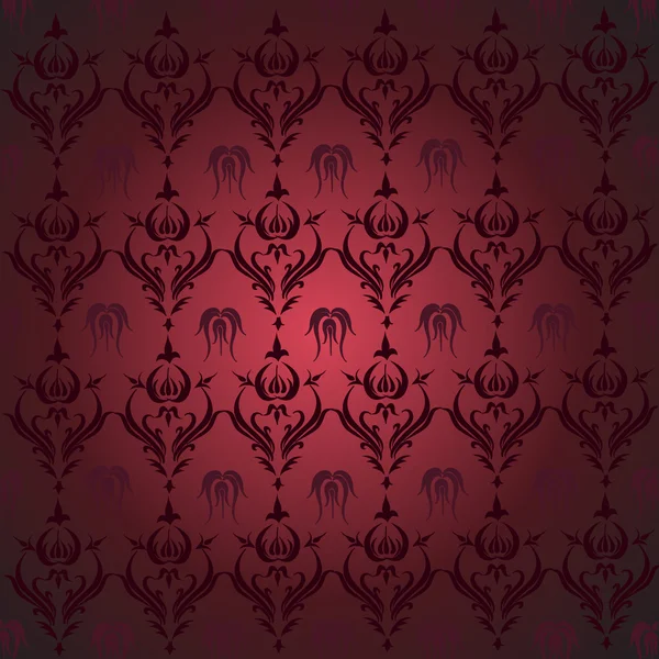 Vintage burgundy background pattern on a dark background Stock Vector