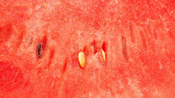 Nahaufnahme Von Roter Wassermelone Als Hintergrund — Stockfoto