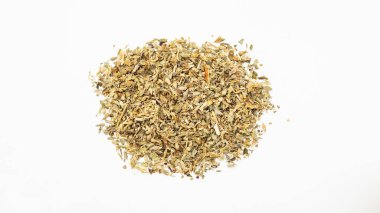 Dried catnip on a white background. clipart