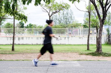 Stadyumda koşu insanlar bulanıklık