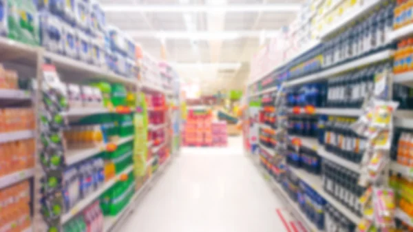 Blur of shopping malls that offer thousands of products. — Stock Photo, Image