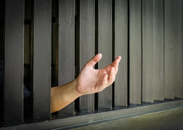 Poignée Cage en acier, prison — Photo