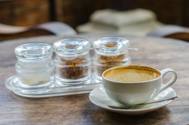 boş ve kirli bardak kahve