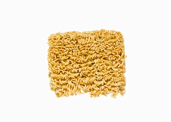 Macarrão instantâneo ramen isolado no fundo branco — Fotografia de Stock