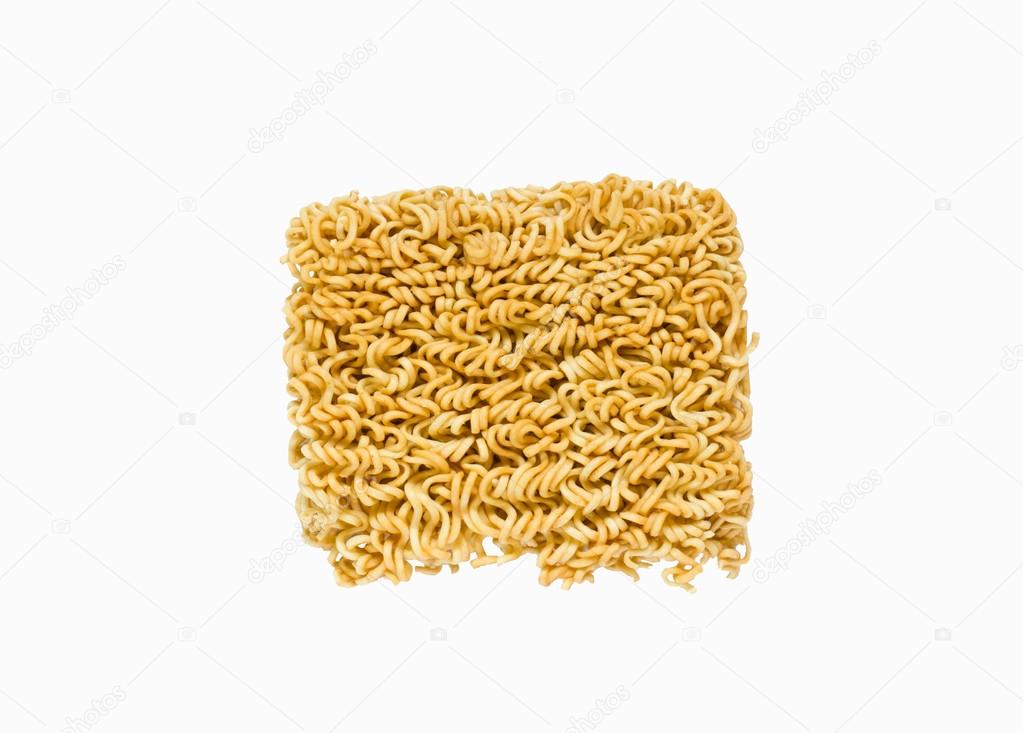  ramen instant noodles isolated on white background