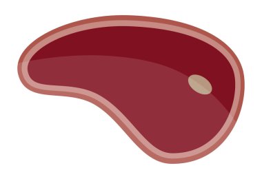 Et Bifteği İkonları. Vektör illüstrasyonu