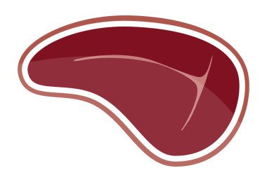 Et Bifteği İkonları. Vektör illüstrasyonu