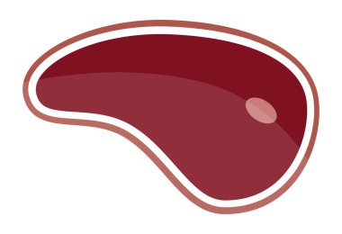 Et Bifteği İkonları. Vektör illüstrasyonu