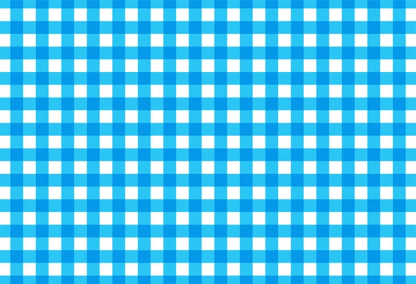 Plaid Check Diagonale Weefsel Textuur Naadloos Patroon Vector Illustratie Blauw — Stockvector