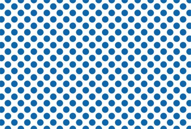 Beyaz ve mavi benekli, pürüzsüz desen. Masa örtüleri, elbiseler, gömlekler, elbiseler, kağıt, yatak örtüleri, yorganlar ve diğer tekstil ürünleri için. Vektör arkaplanı.