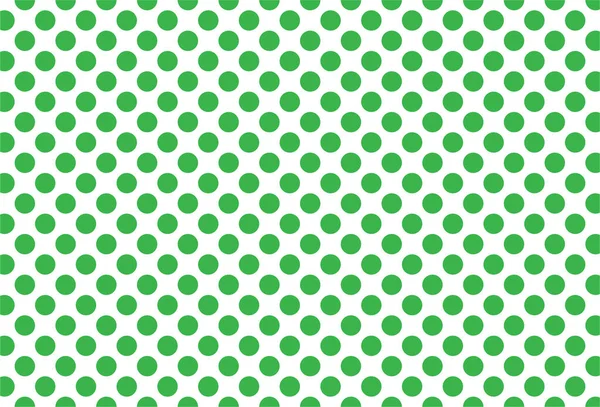 Branco Verde Polka Dot Padrão Sem Costura Para Toalhas Mesa — Vetor de Stock