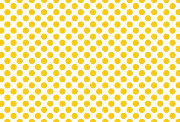 Branco Amarelo Polka Dot Padrão Sem Costura Para Toalhas Mesa — Vetor de Stock