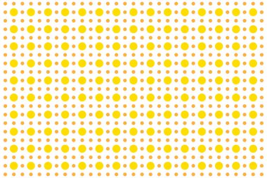 Beyaz ve sarı benekli, pürüzsüz desen. Masa örtüleri, elbiseler, gömlekler, elbiseler, kağıt, yatak örtüleri, yorganlar ve diğer tekstil ürünleri için. Vektör arkaplanı.